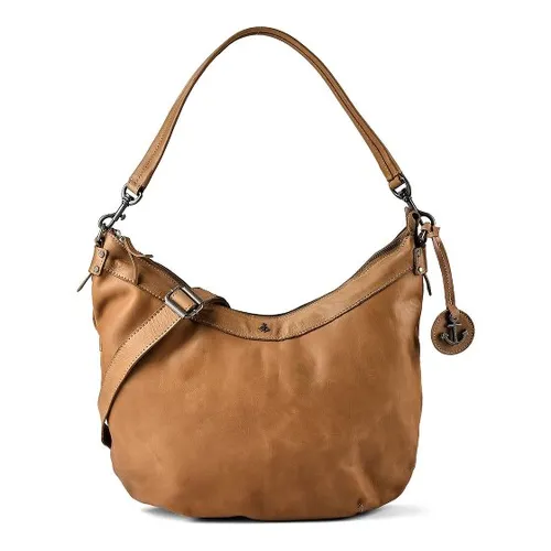 Harbour 2nd Anchor Love Amar Schultertasche aus Leder 33 cm braun - Elegante Schultertasche aus feinstem Leder mit externen Fächern und innerem Reißverschlussfach. Praktisch und stilvoll, ideal für die tägliche Nutzung. Individuell verstellbarer Umhängeriemen für vielseitigen Tragekomfort.