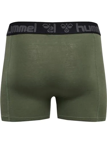 hummel Herren Hmlmarston 4-Pack Boxers, Black/White, S - Herrenunterhosen, komfortable Passform und atmungsaktives Material für optimalen Tragekomfort den ganzen Tag.