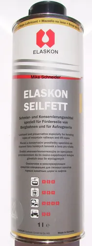 Elaskon Seilfett 1000 ml Dresden Drahtseile Förderseile Aufzüge Bergbahnen