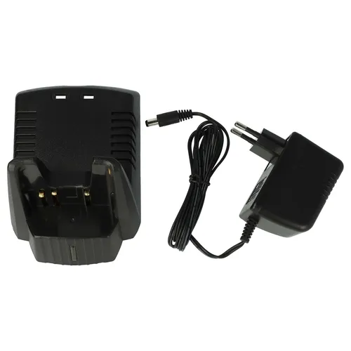 vhbw Ladegerät kompatibel mit Yaesu FT-60E, FT-60R, VX-120, VX-110, FT-270E, FT-277R, FT-270R Funkgerät-Akkus - Ladestation + Netzteil, 7,2 V, 0,4 A