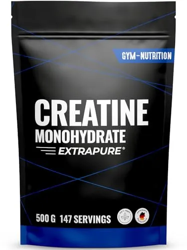 Creatin Monohydrat Pulver 500g - 100% veganes, mikronisiertes Kreatin - Aminosäure Kreatin: Mikronisiertes Pulver für schnelle Löslichkeit in Wasser oder Shakes, ideal für Sportler in verschiedenen Disziplinen.