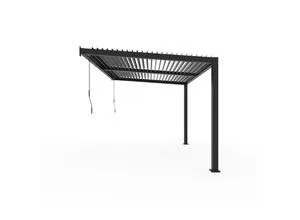 Sojag Terrassenüberdachung Hana 1013 Schwarz 305,3x399,4x270,1cm - Moderne Terrassenüberdachung aus robusten Materialien. Schaffe dir einen geschützten Außenbereich, ideal für entspannte Stunden im Freien – vom Frühling bis Herbst.