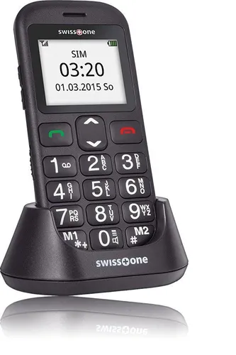 swisstone BBM 320c - Großtastenhandy mit großem Farbdisplay, ideal für Senioren mit Notruffunktion und FM-Radio