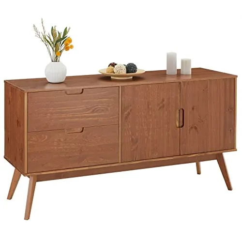 IDIMEX Sideboard TIVOLI, moderne Kommode - Skandinavisches Sideboard mit 2 Türen und 2 Schubladen aus massivem Kiefernholz, ideal für stilvolle und funktionale Einrichtung.
