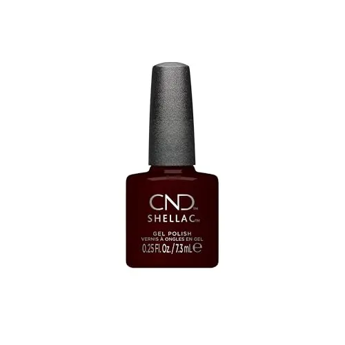 Cnd Shellac Black Cherry 7.3ml - Nagellack mit Hochglanz-Effekt, einfach anzuwenden und langanhaltend für perfekte Nägel.
