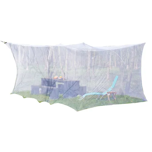 infactory XXL-Moskitonetz für Innen & Außen - Ideal für große Bereiche: 300 x 500 x 250 cm, engmaschiges 220 Mesh schützt vor Mücken und ist perfekt für Garten, Camping oder Reisen. Strapazierfähiges Polyester sorgt für Langlebigkeit.