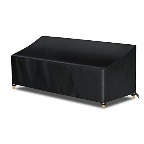 Awnic 3-Sitzer Outdoor-Sofa Abdeckung wasserdicht - Abdeckhauben für Sofas, schützt Ihre Gartenmöbel vor Regen, Sonne und Staub mit reißfestem, wasserdichtem Alican Tex-Gewebe und sicherem Windschutz durch Klettverschlüsse.