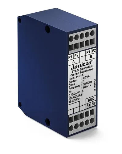Janitza Electronic Summenstromwandler KL.1 STS31 #1502571 - Leistungsregler & Wandler, präziser Summenstromwandler mit 3 primären Eingängen und einer Genauigkeitsklasse von 1 für zuverlässige Messungen.