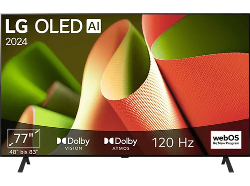 LG OLED77B49LA - 77 Zoll 4K OLED TV, perfektes Schwarz und kraftvolle Farben für ein unvergleichliches Heimkinoerlebnis mit Dolby Vision und Dolby Atmos