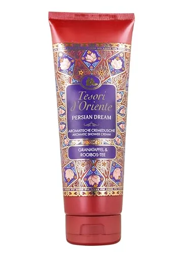 TESORI D’ORIENTE d'Oriente Cremedusche Persian Dream | 250 ml | aromatisches Duschgel | Granatapfel & Rooibos-Tee | Duschcreme zur Körperpflege | Ritual für Körper & Sinne