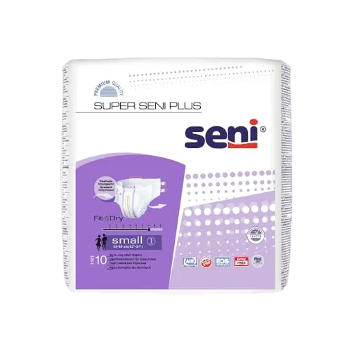 SUPER SENI Gr.1 small plus Windeln Nacht f.Erwach. 10 St