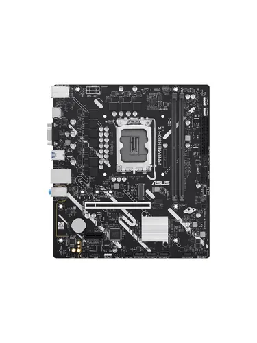 ASUS PRIME H810M-K Mainboard für Intel H810 (LGA 1851) - Micro ATX Mainboard für Intel Core Ultra Prozessoren, bietet optimierte Leistung mit robustem Power-Design und umfassenden Kühllösungen für PC-Bauprojekte.