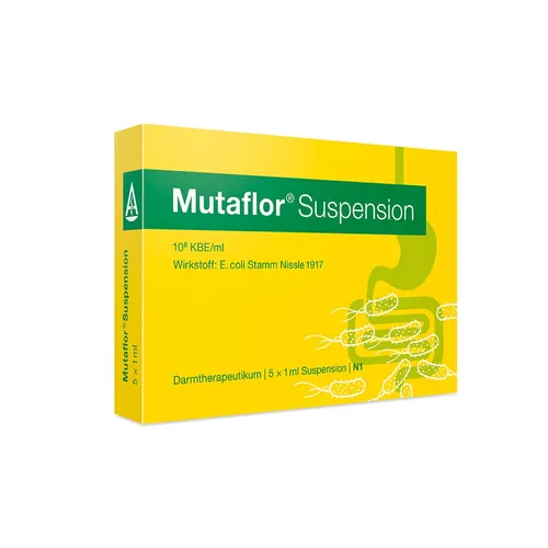 Mutaflor Suspension 5 ml - Arzneimittel zur Unterstützung der Darmflora, rezeptfrei erhältlich und ideal bei Durchfall und zur Wiederherstellung der natürlichen Balance.