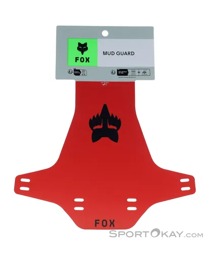 Fox Mud Guard Schutzblech Rot - Einheitsgröße - Hochwertiges Schutzblech für Fahrräder, schützt vor Schmutz und Spritzwasser, ideal für jeden Fahrradfahrer.