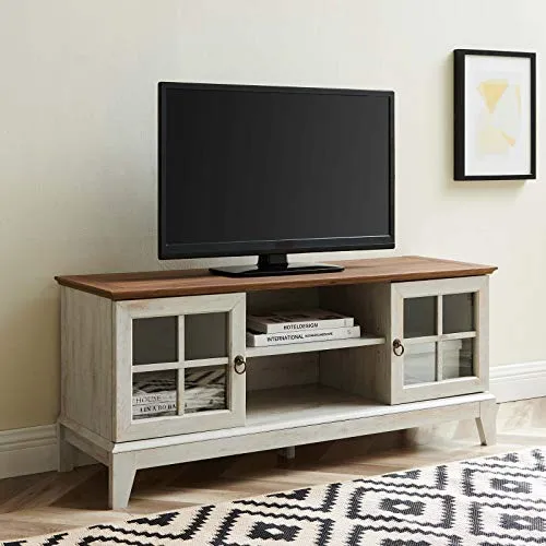 Modway Isle Coastal Moderner 47-Zoll-TV Board in Walnuss-Weiß