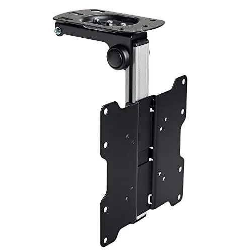 KUMA TV Halterung - Tilt Swivel Down VESA Halterung für Kurven- und Flachbildfernseher - Universal Flip Down Wandhalterung 17" 19" 22" 24" 26" 29" 32" 37" Zoll LCD LED Monitor - Unterschrank und Decke