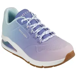 Skechers Damen UNO 2-Color Waves Sneaker - Blau Multicolor, 37 EU - Damen-Sneaker mit Skechers Air-Cooled Memory Foam für höchsten Komfort und einer flexiblen Gummi-Außensohle für optimale Bewegungsfreiheit.