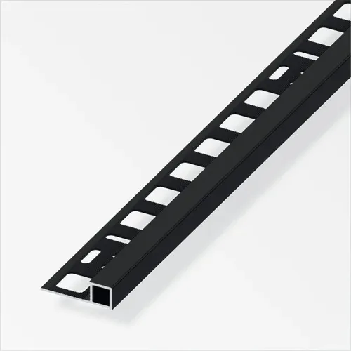 alfer Quadratprofil Aluminium eloxiert schwarz 2,5m - Hochwertiges Quadratprofil aus eloxiertem Aluminium in Schwarz, ideal für vielseitige Anwendungen im Bauwesen. Robust und langlebig, perfekt für kreative Projekte.