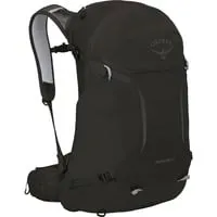 Hikelite 28 Rucksack schwarz, 28 Liter Größe M/L - Transport - Ideal für Outdoor-Abenteuer mit umweltfreundlichem Material aus recyceltem Nylon und 28 Liter Volumen für ausreichend Stauraum.