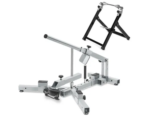 ConStands Reifenmontagemaschine MD4K mit Wuchtbock für Motorradreifen - Reifenmontagemaschine für 12-21" Reifen, inkl. klappbarem Wuchtbock für einfachen Transport. Ideal für schnelle Reifenwechsel in Werkstätten oder auf der Rennstrecke.