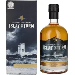 Islay Storm Single Malt Scotch Whisky 40% Vol. 0,7l Geschenkbox - Erleben Sie den Islay Storm Single Malt Scotch Whisky in einer eleganten Geschenkbox. Mit 40% Vol. und intensiven, rauchigen Aromen ist er die perfekte Wahl für Whisky-Liebhaber und besondere Anlässe.