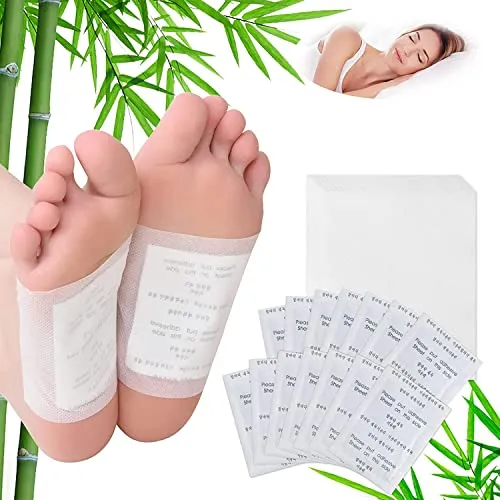 NUZEKY 250 Stück Detox Fußpflaster Entgiftung - Entgiftungspflaster für Füße, Stressabbau und Tiefschlaf - Deep Cleansing Detox Foot Pads für Körpergifte-Entfernung (250 Stück)