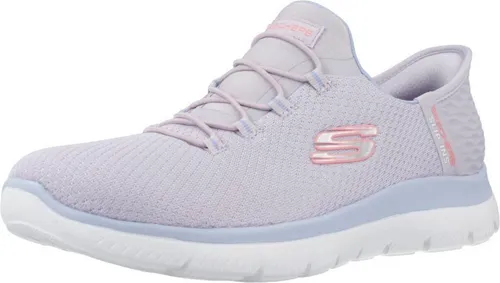 Skechers Damen Summits Trainers Leichtathletikschuh, Purple Lav, 37 EU - Damen-Sneaker mit nahezu einteiligem Obermaterial aus weichem Strick-Mesh, ideal für sportliche Aktivitäten und bequemes Hineinschlüpfen dank Bungee-Schnürung.