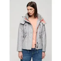 Superdry für Damen. W5011679A Mountain SD-Windcheater Windbreaker Jacke grau (S), Lässig, Polyester, Langarm