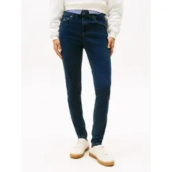 Tommy Jeans Skinny-fit-Jeans NORA MR SKNY AH1280 - Jeans in Skinny Fit mit Logo-Badge, aus elastischem Denim für optimalen Tragekomfort, ideal für einen lässigen Look.