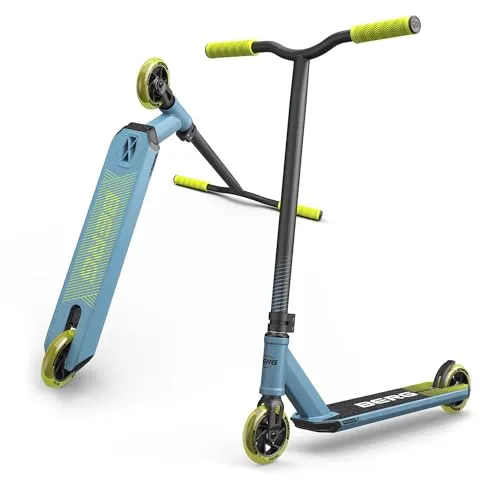 BERG Proxus X1 Blue/Lime – Kinder Stuntroller - Stylischer Stunt Scooter für Kinder ab 6 Jahren, leicht und stabil – perfekt für coole Tricks im Skatepark oder auf der Straße!
