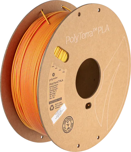 Polymaker Polyterra PLA Gradient 1.75mm - Wood - Zubehör für 3D-Drucker, umweltfreundliches Filament aus Biokunststoff mit hervorragenden Druckeigenschaften und breitem Temperaturbereich von 190 bis 230 °C.