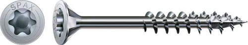 SPAX Universalschraube, 4,5 x 45 mm, 500 Stück, Teilgewinde, Senkkopf, T-STAR plus T20, 4CUT, WIROX - 0191010450455
