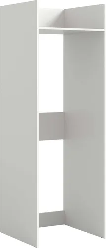 xonox.home Waschmaschinenschrank Free – 66x195x62 cm in Weiß - Hoch- & Midischränke fürs Bad: Moderner Waschmaschinenschrank mit Klappenfach für zusätzlichen Stauraum. Ideal zur Organisation von Reinigungsutensilien und Handtüchern, platzsparend und pflegeleicht.