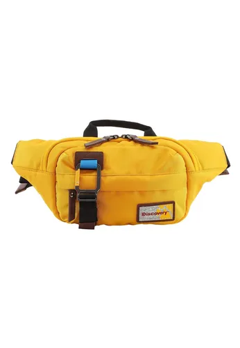 Discovery Gürteltasche Icon - Gürteltasche aus rPet Polyester, gelb, mit sicherem Reißverschluss und optimaler Größe für den Alltag