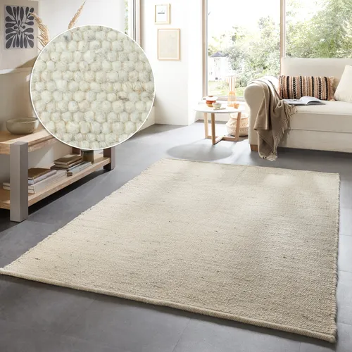 Wollteppich OTTO HOME "Greith", beige – 70x240 cm - Der rechteckige Wollteppich "Greith" von OTTO HOME in beige schafft eine gemütliche Atmosphäre. Mit einem pflegeleichten Flor von 12 mm ist er ideal für Fußbodenheizungen und sorgt für stilvolle Akzente im Landhaus-Look.