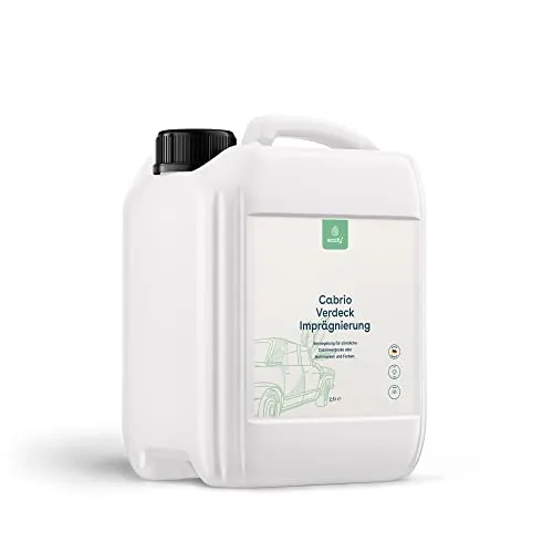 eco:fy Cabrio-Verdeck-Imprägnierung - Nachhaltiges Imprägnierspray mit Abperleffekt - Imprägniermittel zur Pflege von Cabrioverdeck, bietet fluorfreien Schutz gegen Wasser, Schmutz und UV-Strahlung und belebt die Farben für ein strahlendes Aussehen.