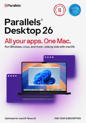 Parallels Desktop 20 Standard für MAC - 1 Jahr EDU Academic - Plattform-Virtualisierung für MAC, ideal für Schüler und Studenten, ermöglicht nahtloses Arbeiten mit Windows-Anwendungen auf Ihrem Mac.