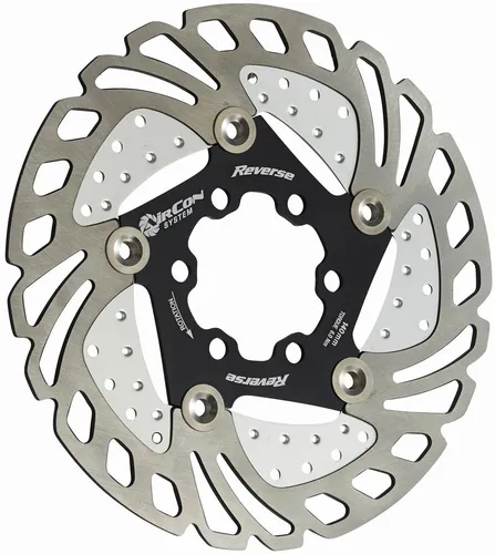 Reverse AirCon Bremsscheibe 140mm 6-Loch schwarz - Bremsscheiben für Mountainbikes, optimierte Kühlung und hohe Bremsleistung für sicheres Fahren im Gelände.