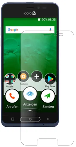 Schutzfolie für Doro 8035 Anti-Shock matt 9H Display Folie dipos Glass