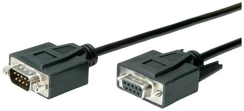 Value Seriell Anschlusskabel [1x D-SUB-Stecker 9pol. - 1x D-SUB-Buchse 9pol.] 1.00 m Schwarz