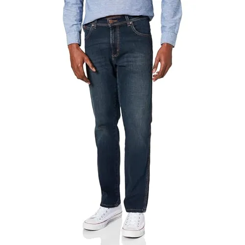 Wrangler Herren-Jeans Texas, Regular Fit, Straight Leg - Bequeme Wrangler-Jeans in Vintage Tint, Regular Fit mit geradem Bein, ideal für jeden Anlass. Zeitloser Stil und hoher Tragekomfort dank 99% Baumwolle.