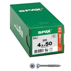 SPAX Universalschrauben T20 Senkkopf WIROX 0191010450505 4,5 mm x 50 mm, 500 St.