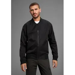Bruno Banani Bomberjacke Blouson mit Stehkragen, leichte Übergangsjacke schwarz XL (54)