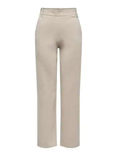 ONLY Damen Onlpoptrash Life Mw Straight Pant PNT, Pure Cashmere - Damen-Hosen aus hochwertigem Cashmere, besonders schick und lässig für jeden Anlass.