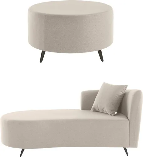 Home affaire Recamiere Hulby, wahlweise mit und ohne Hocker und Armlehne links oder rechts