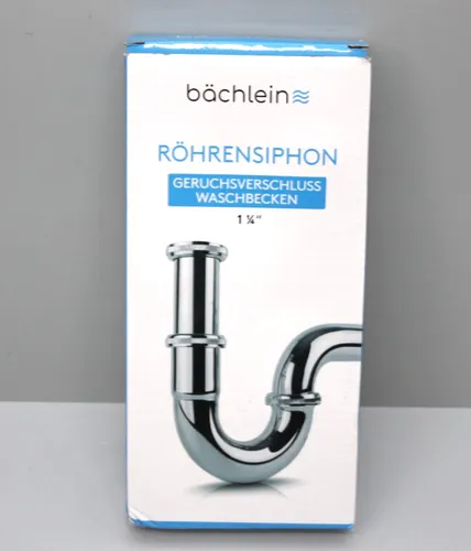 Bächlein Universal Siphon für Waschbecken - Abflussgarnitur Ablauf Röhrensiphon