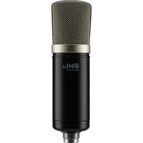 IMG Stageline ECMS-50USB Kondensator-Mikrofon - Mikrofon für Home-Recording mit goldbeschichtetem Groß-Membran, ideal für Gesang und Instrumente, Plug and Play, extrem geringes Grundrauschen und vielseitige Montage-Möglichkeiten.