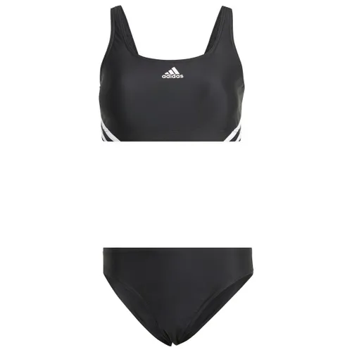 Adidas IB5985 Damen Bikini 3-Streifen Sport Swimsuit Infinitex Schwarz Gr 42 - Bademode für Damen, chlorbeständig und schnelltrocknend, ideal für sportliche Aktivitäten im Wasser.