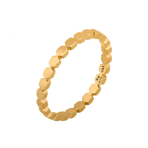 CAI Damen Fingerring - Goldfarbener 925 Silber Ring, Größe 58 mm - Eleganter Fingerring aus 925 Silber in Goldfarbe, perfekt für den täglichen Gebrauch oder besondere Anlässe. Größe 58 mm, zeitloses Design für stilbewusste Frauen.