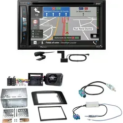 Pioneer AVIC-Z730DAB Einbauset für Mercedes ML W164 - Vollständiges Einbauset mit Pioneer AVIC-Z730DAB, DAB-Scheibenklebeantenne und allem Zubehör für eine einfache Installation. Genießen Sie kabelloses Apple CarPlay und digitalen Radioempfang in Ihrem Fahrzeug.